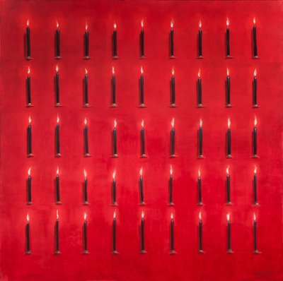 Forty-five candles, Sri Lanka, 2012 by Lincoln Seligman